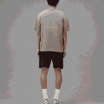 Represent Black Cargo Shorts back view