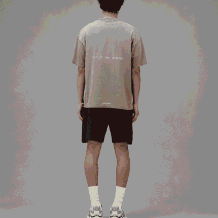 Represent Black Cargo Shorts back view
