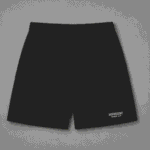 Represent Black Cargo Shorts front view