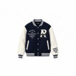 Represent bomber and varsity jackets front view