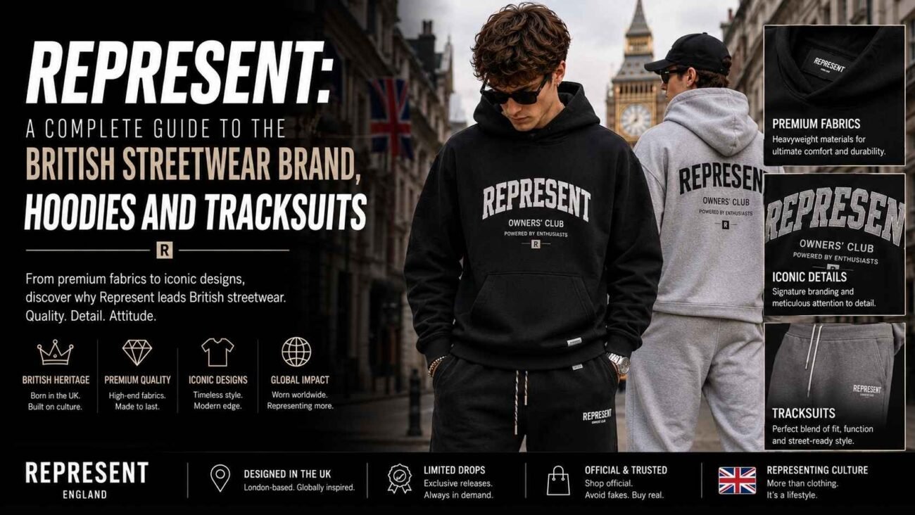 Represent British streetwear brand hoodies and tracksuits guide