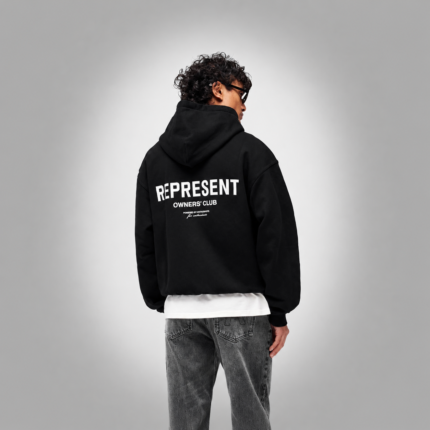 represent graphic zip up hoodie back.webp