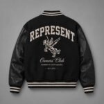 Represent Mens Varsity Jackets back view