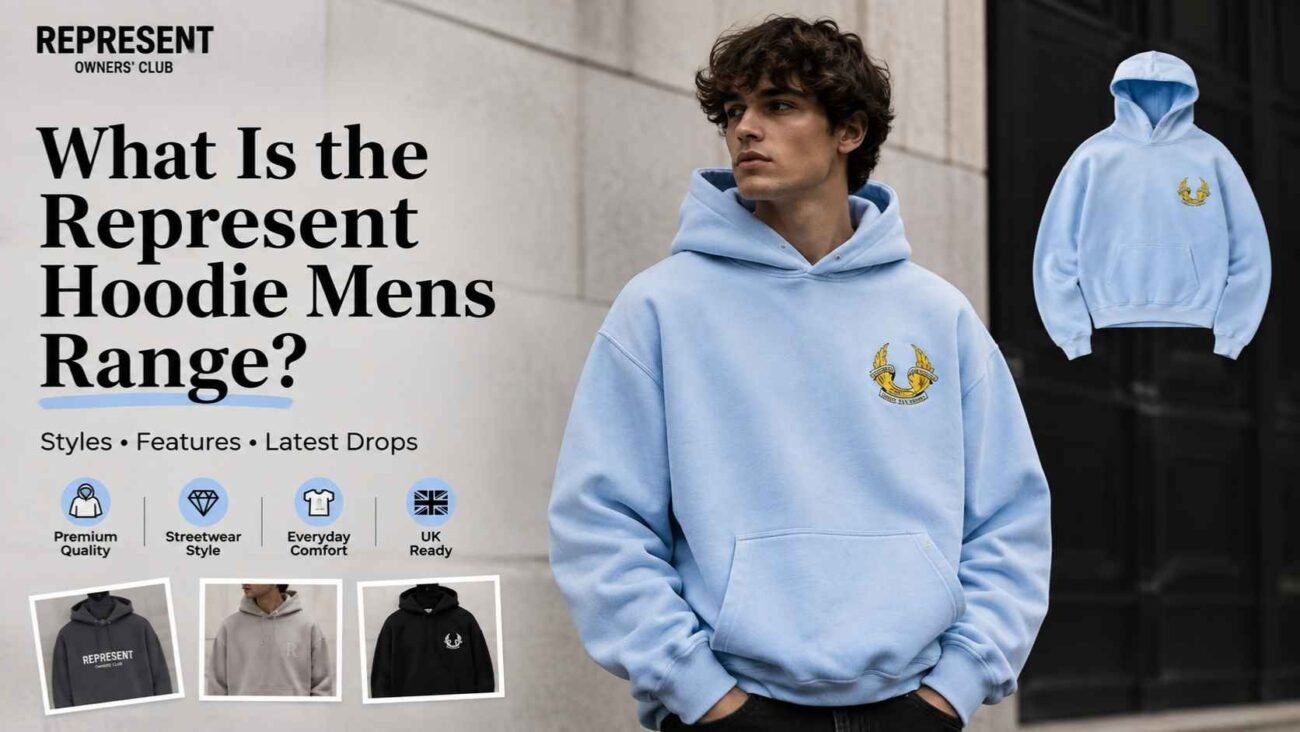Represent Hoodie Mens range featuring modern streetwear hoodie styles