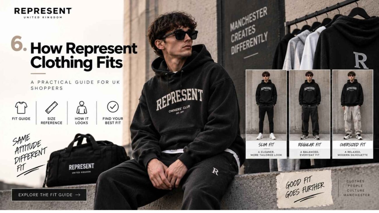 How Represent Clothing fits and sizing guide