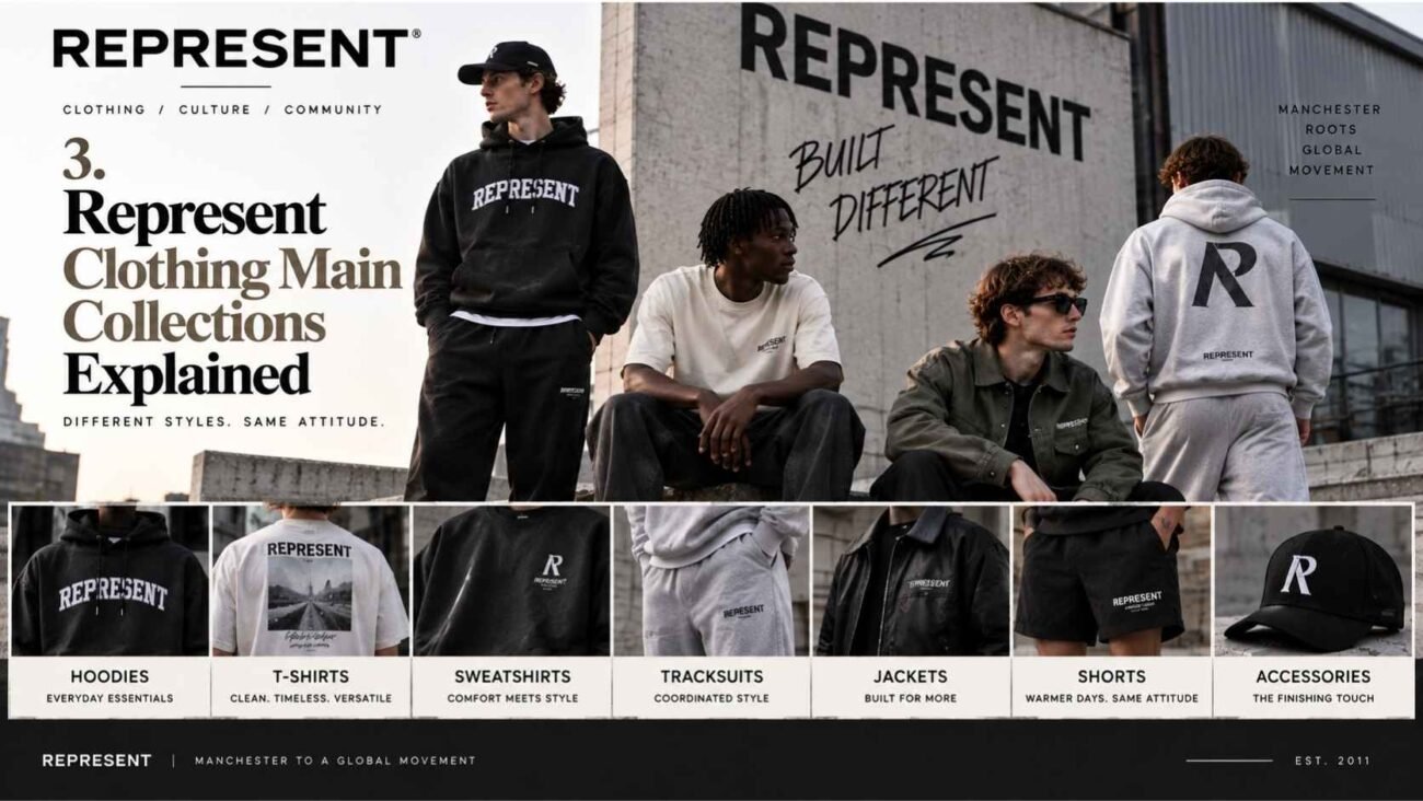 Represent Clothing main collections explained