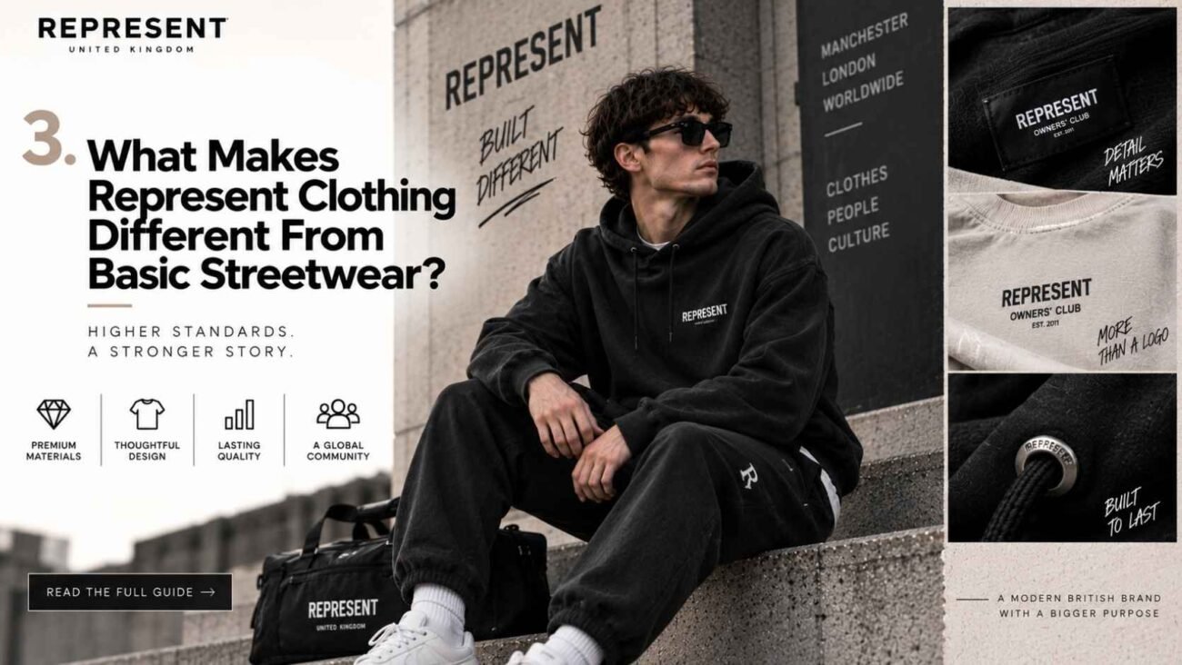 Represent Clothing different from basic streetwear