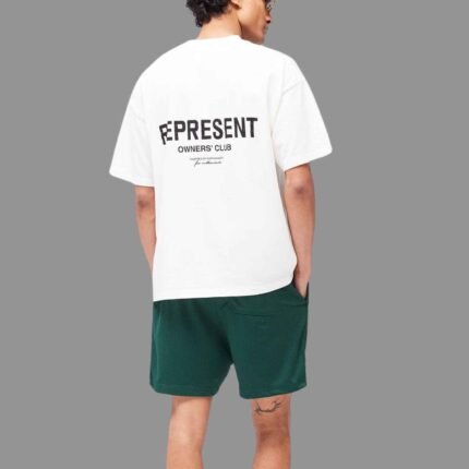 Represent Dark Green Shorts back view
