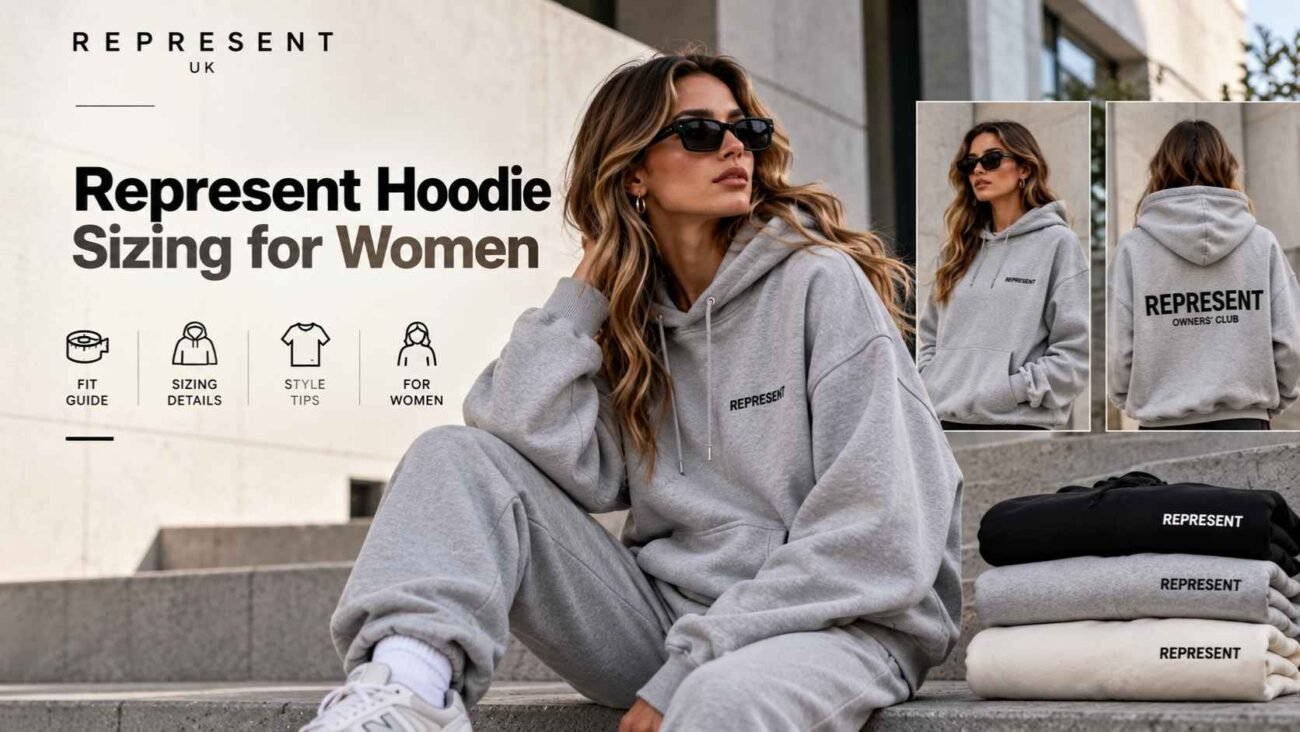 Represent Hoodie Size Guide: Fit, Sizing & Are Represent Hoodies Oversized? 4 Represent Hoodie Sizing for Women with fit and size guide