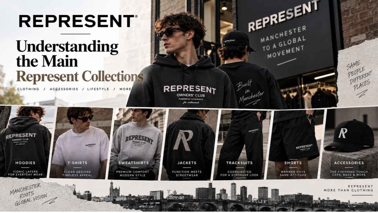 Represent main clothing collections