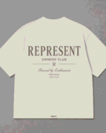 Represent Mens White T-Shirts Back View