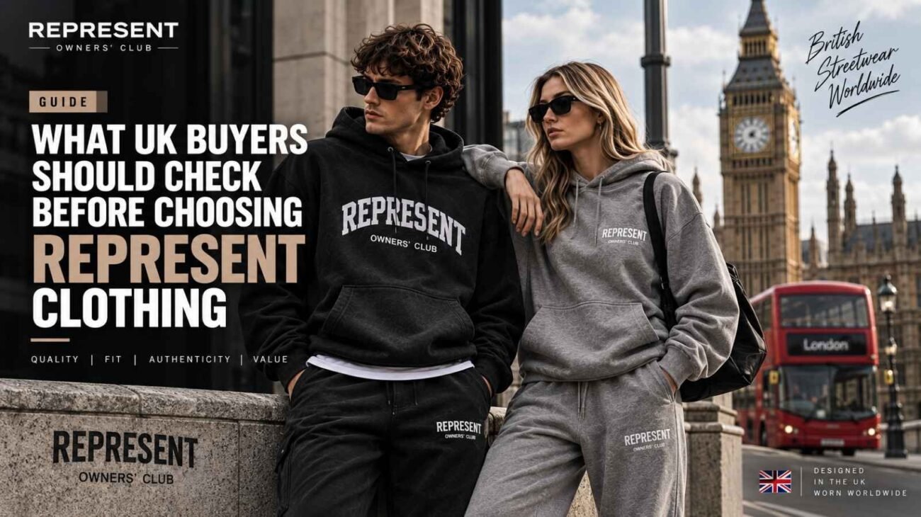 Represent British streetwear clothing popular in the UK