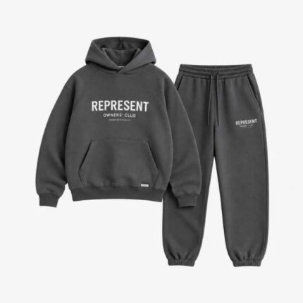Represent Tracksuit Bottoms front view