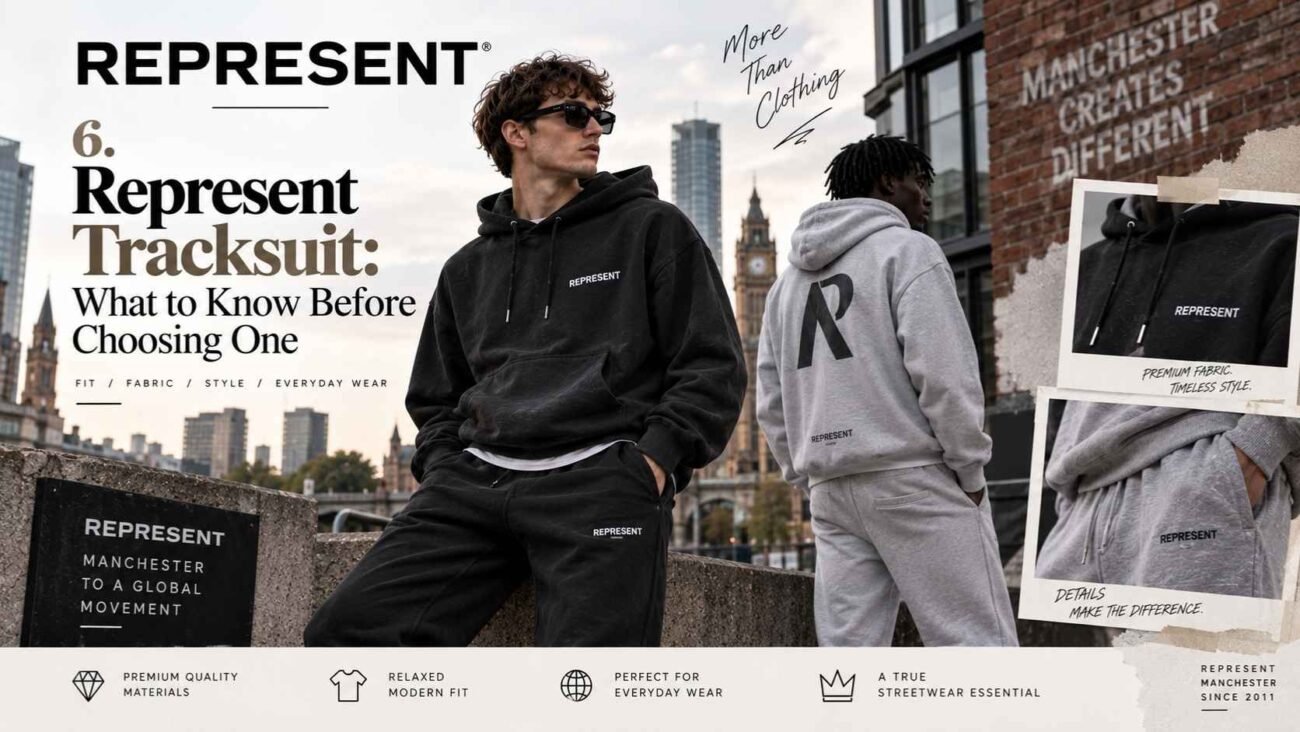 Represent Tracksuit fit style and design guide
