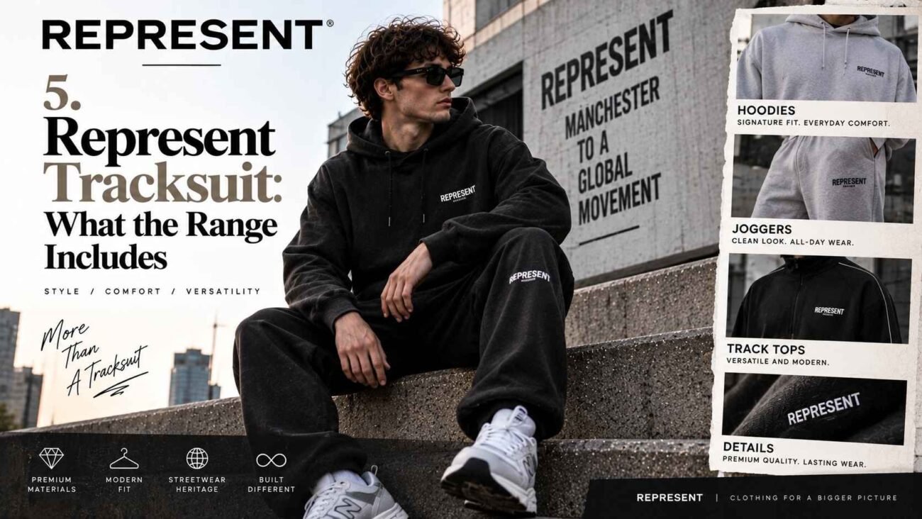 Represent Tracksuit range and styles