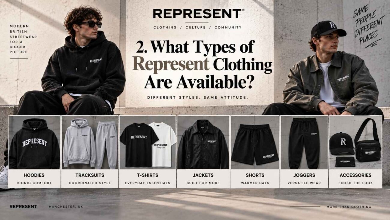 Types of Represent Clothing UK