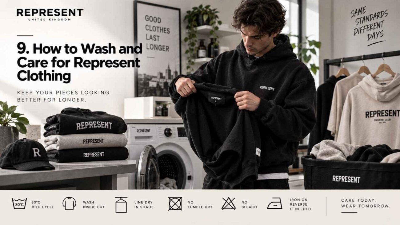 How to wash and care for Represent Clothing