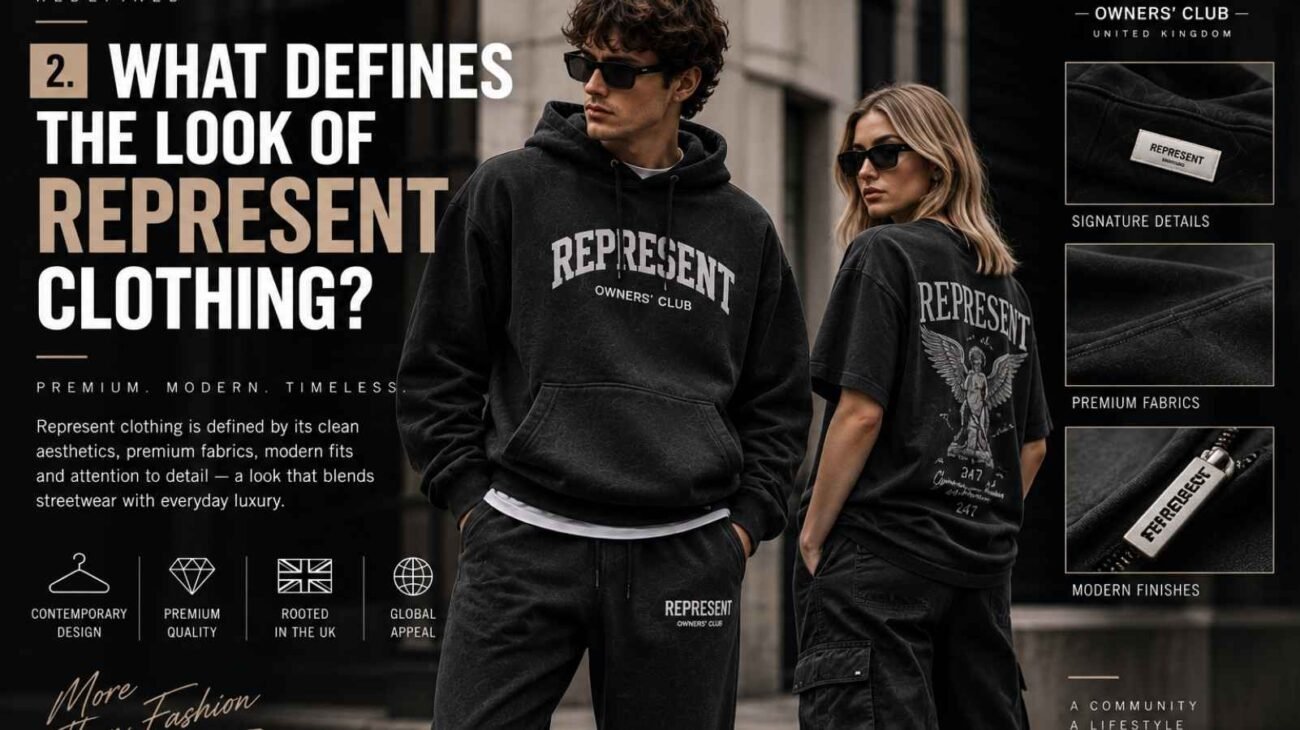 Represent Clothing showing its distinctive British streetwear look