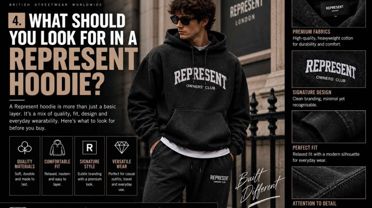 Key features to look for in a Represent Hoodie