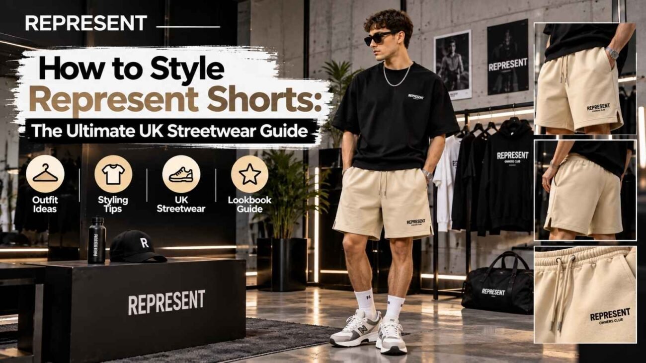How to Style Represent Shorts: The Ultimate UK Streetwear Guide 2 How to style Represent Shorts for a UK streetwear outfit