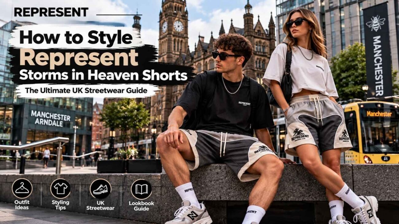 How to style Represent Shorts with UK streetwear outfits
