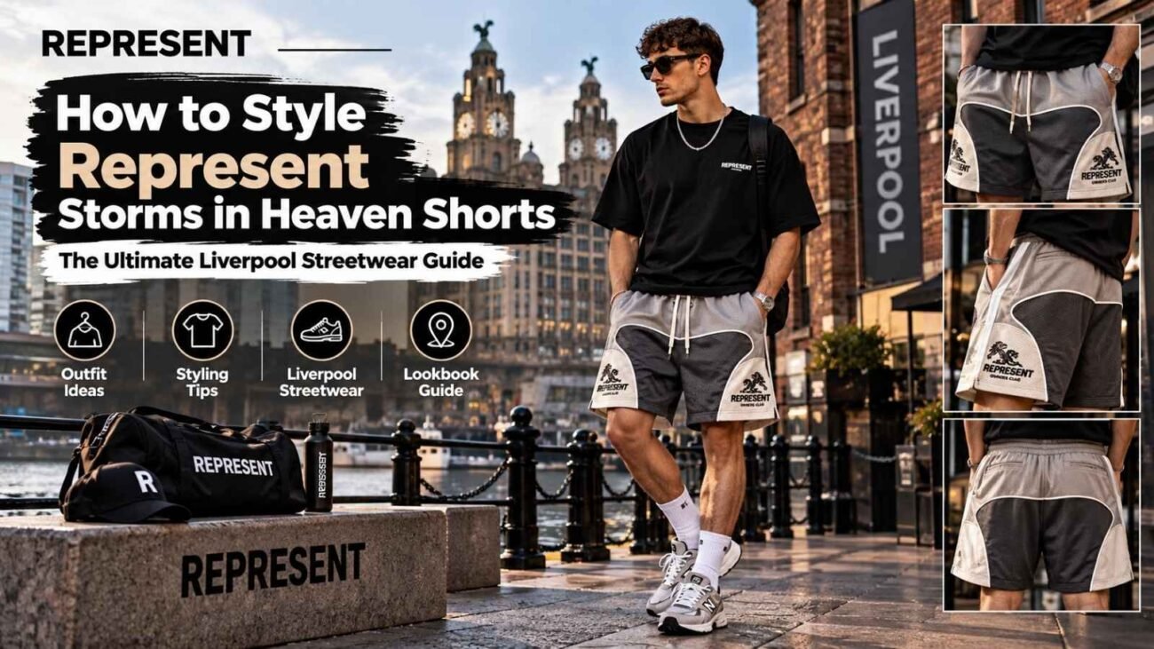 How to Style Represent Shorts: The Ultimate UK Streetwear Guide 3 How to style Represent Storms in Heaven Shorts with streetwear outfits